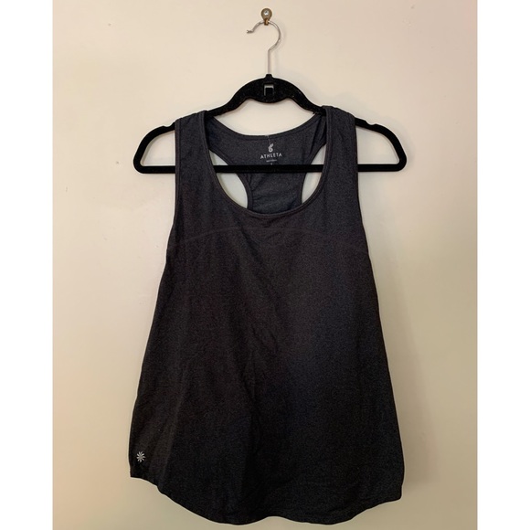 Athleta charcoal gray racerback tank Small - Picture 2 of 8
